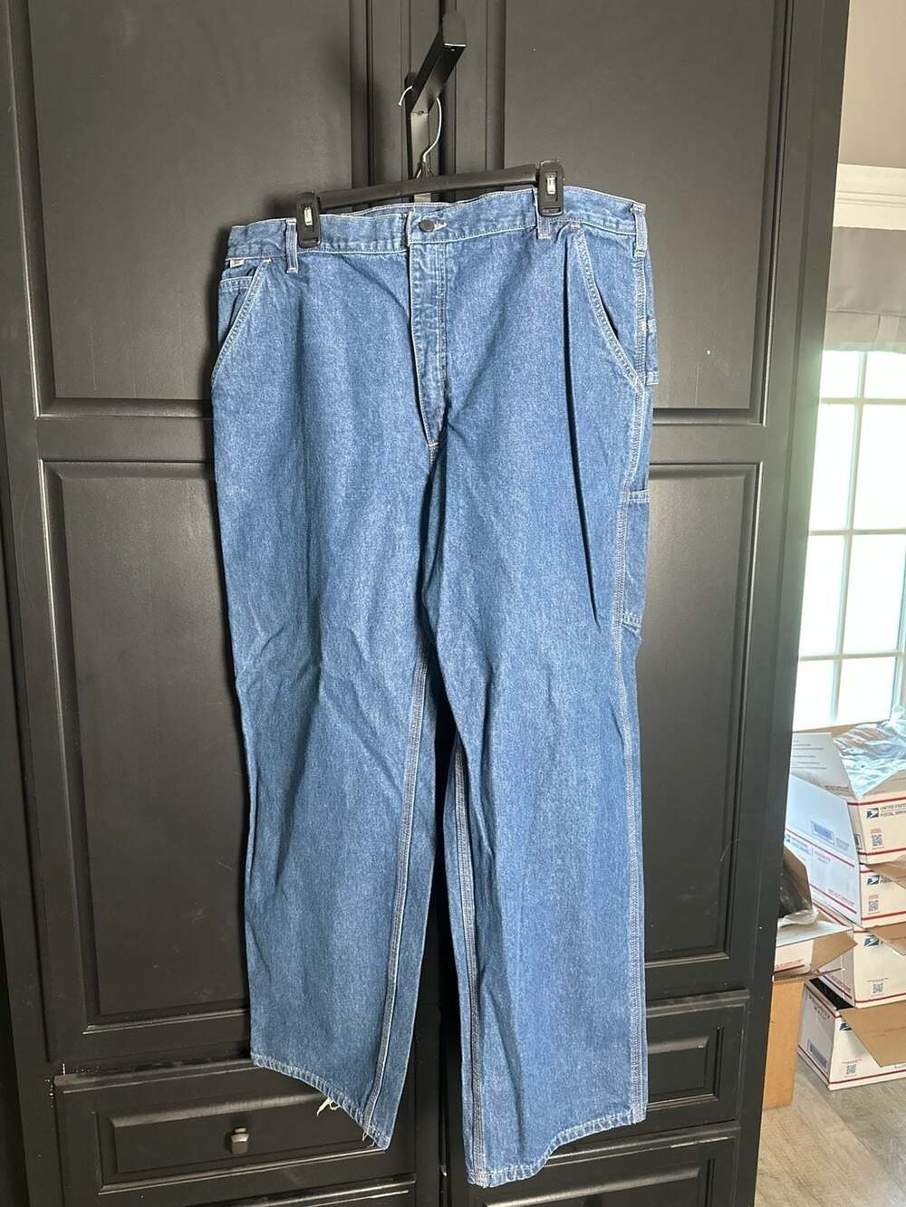 Carhartt FRB13 DNM Flame-Resistant Denim Dungaree Jeans 42x32